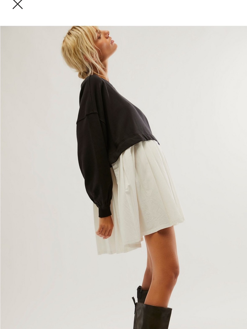 Free People Sweater Layer Dress XS